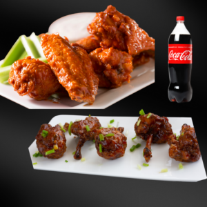 Kurkure Chicken Wings(3) + Kurkure Chicken Lollipop(3) + 450ml Coke